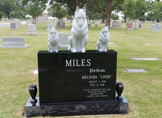 Miles Headstone — Fort Worth, TX — Fort Worth Monument, INC