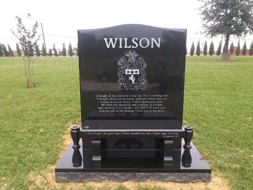 Wilson Headstone — Fort Worth, TX — Fort Worth Monument, INC