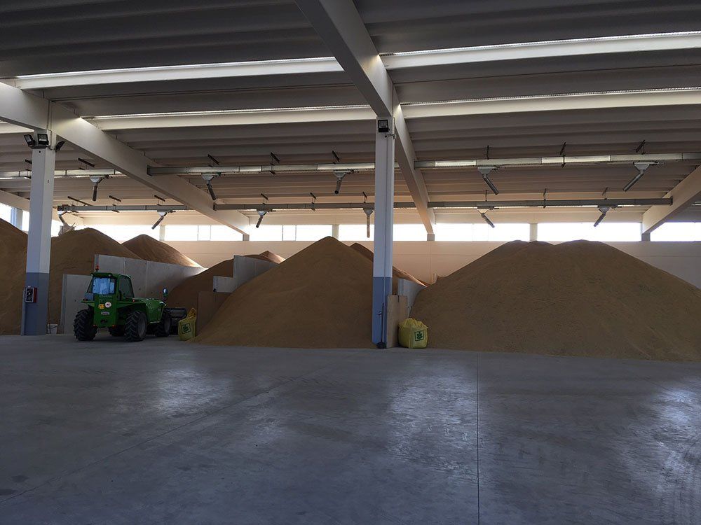 magazzino per cereali in essiccati
