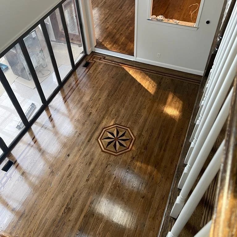 hardwood floor in living room