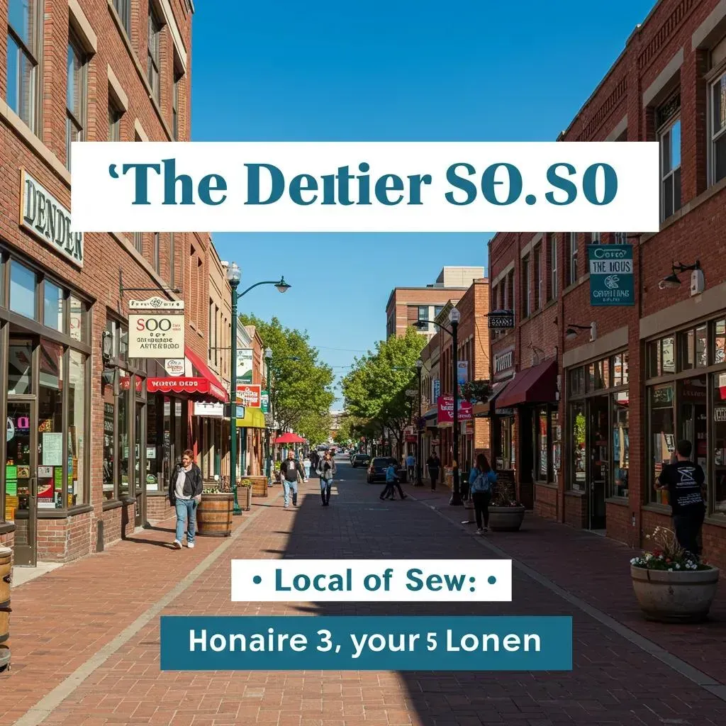 Street scene with shops, pedestrians, and