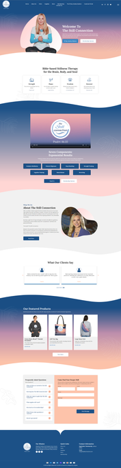 A screenshot of a landing page for a website.