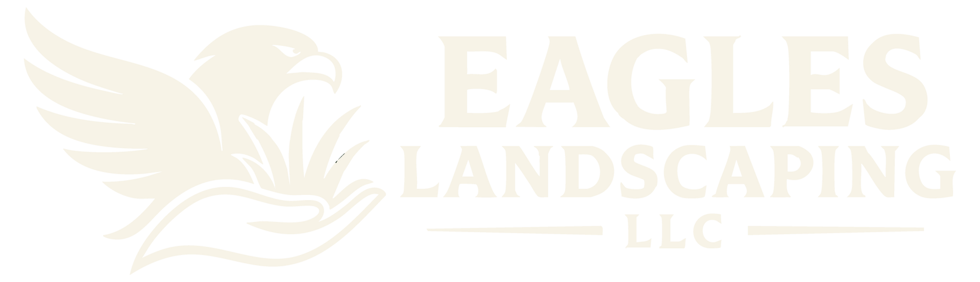 Logo of Eagles Landscaping LLC; eagle graphic over text.