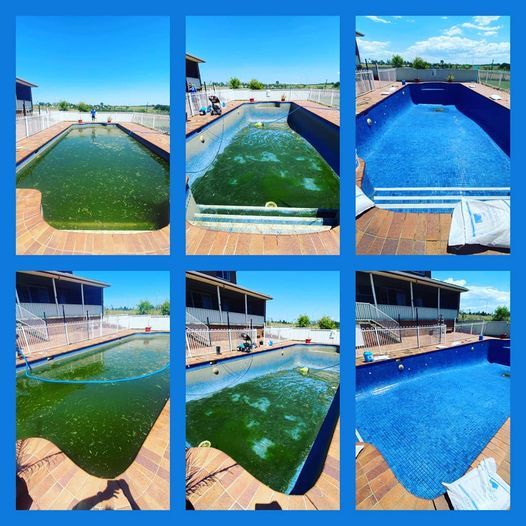 Dirty And Cleaned Pool Water — Raby, NSW — PoolTastic Pool & Spa