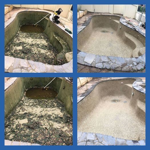 Dirty And Drained Pool — Raby, NSW — PoolTastic Pool & Spa