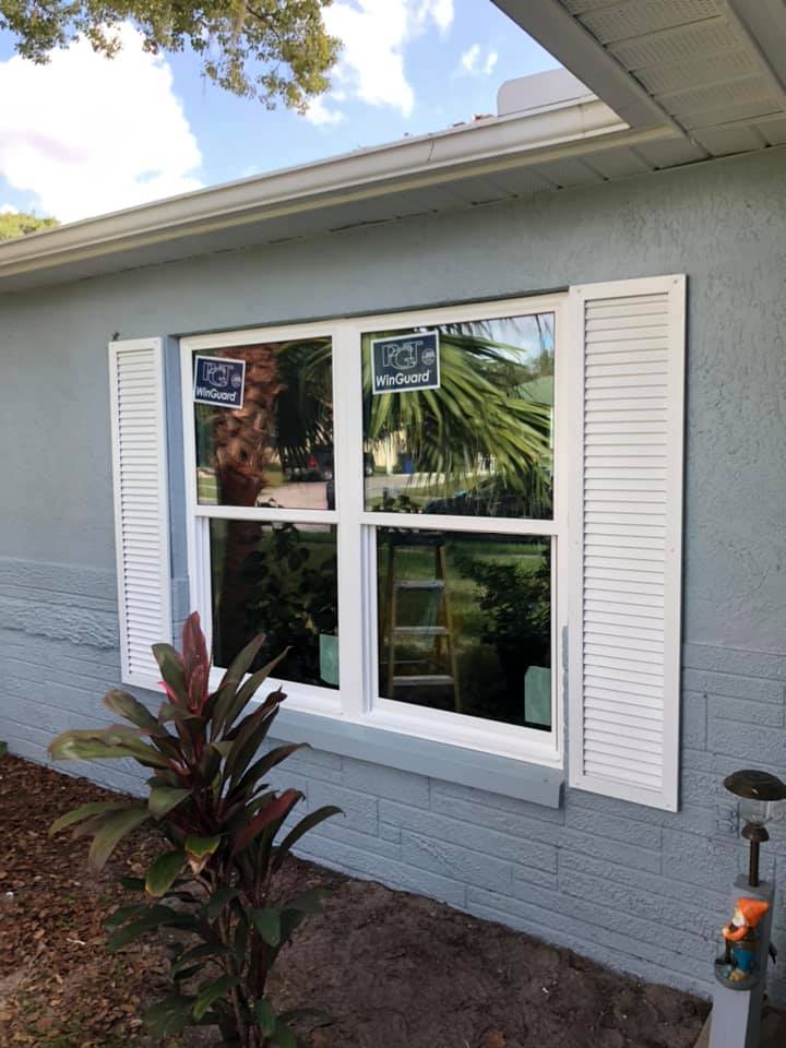 Hurricane Window With Plants — New Port Richey, FL — Window Masters of Florida