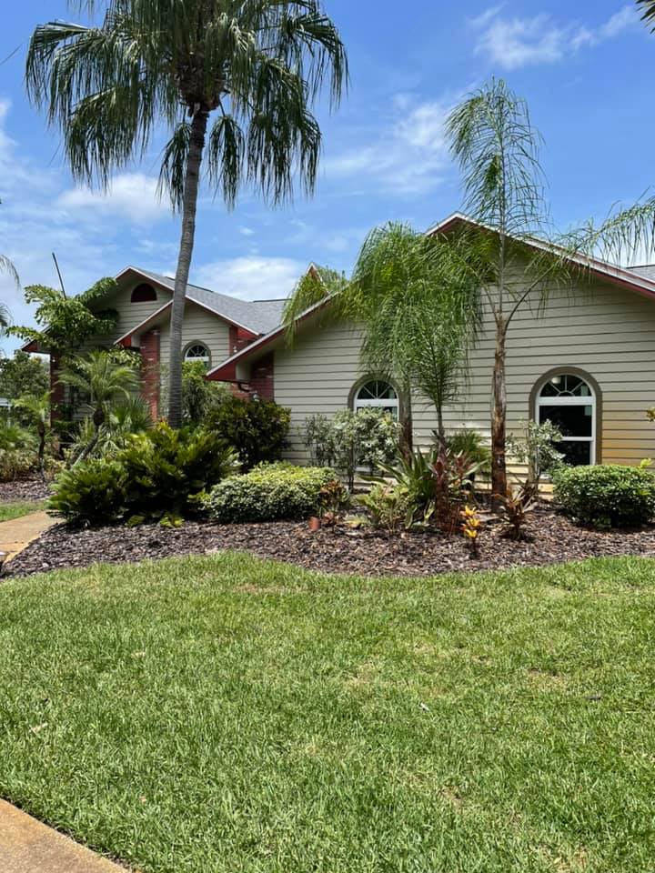 Garden With Pine Tree — New Port Richey, FL — Window Masters of Florida