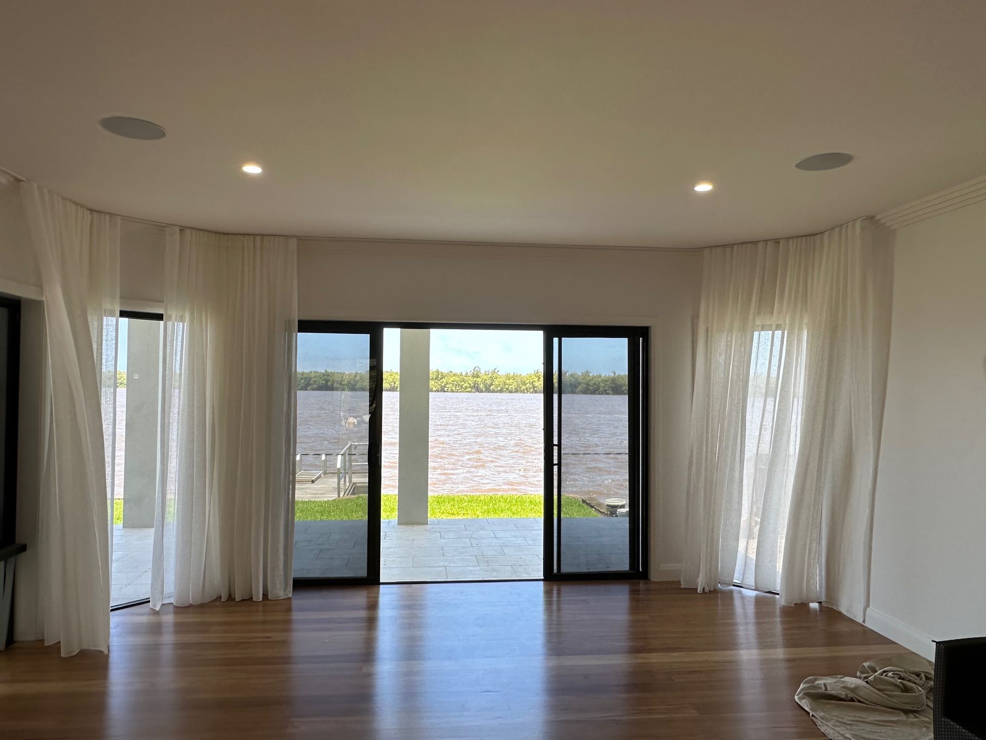 Spacious Room With Wooden Floor