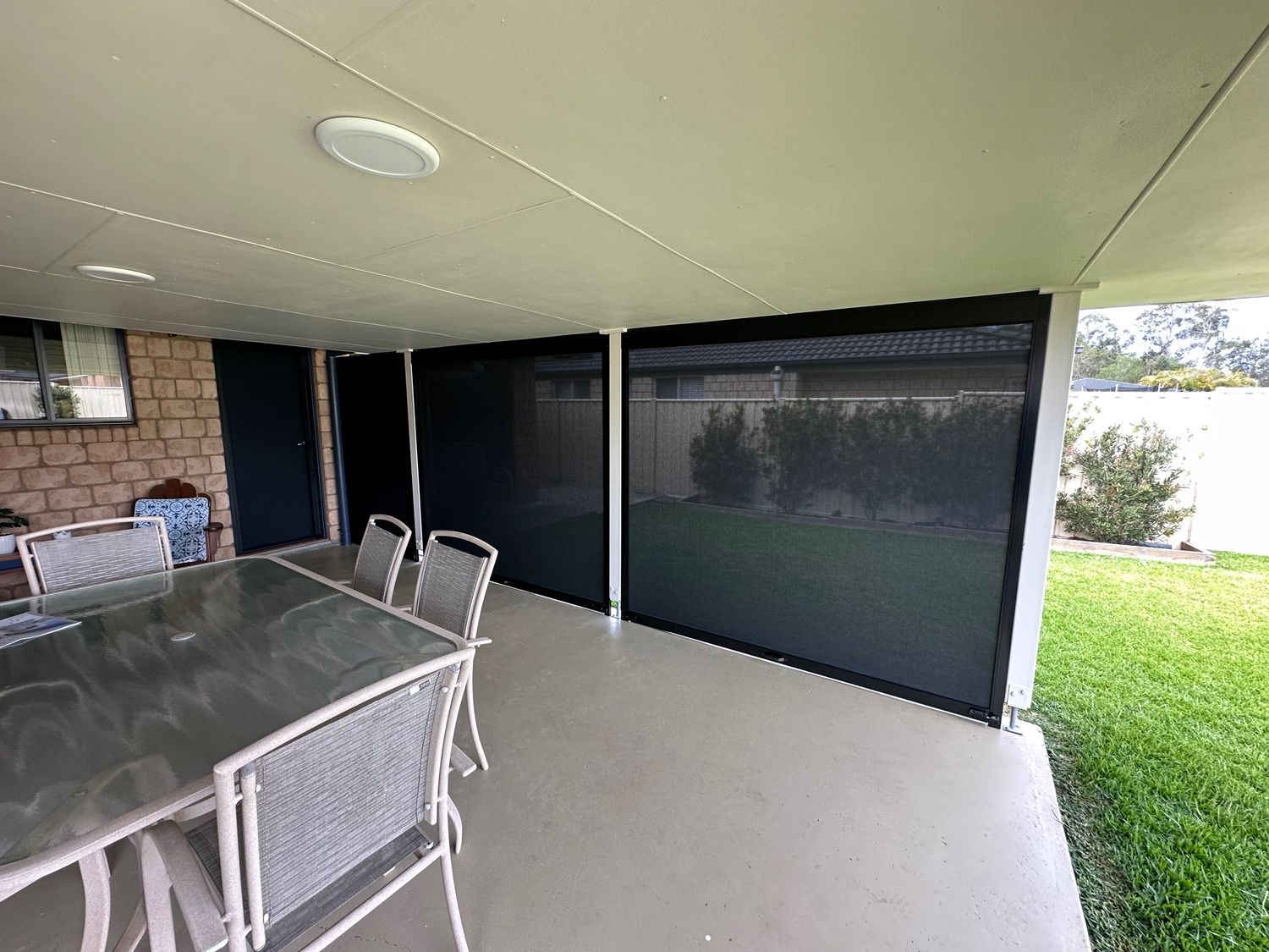 Newly Installed Zipscreen Awnings