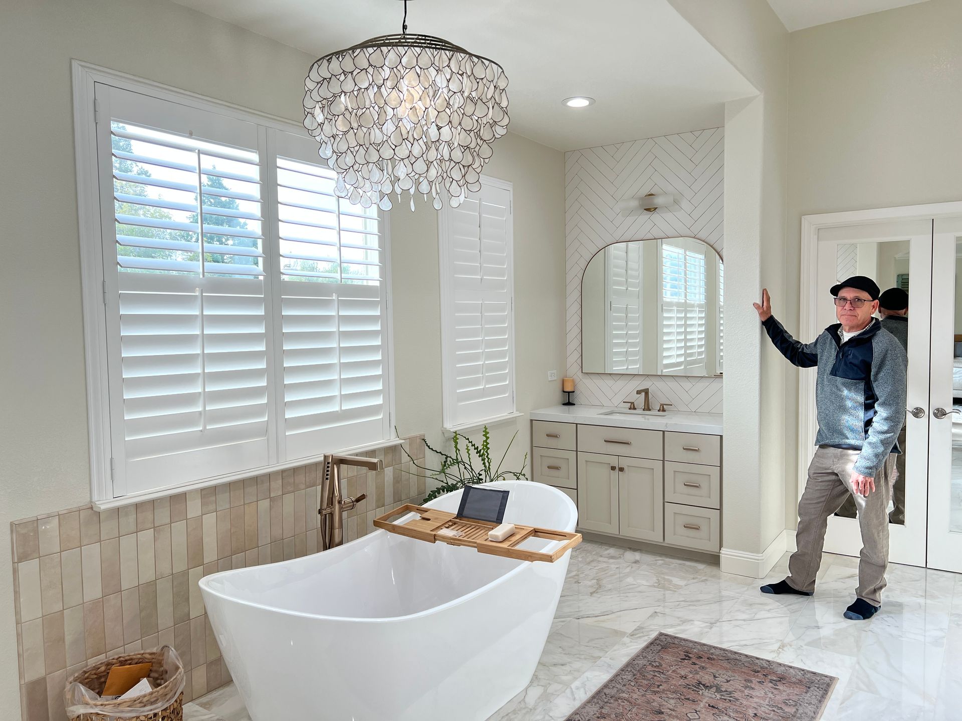 Workon Construction custom bathroom remodel and standing tub