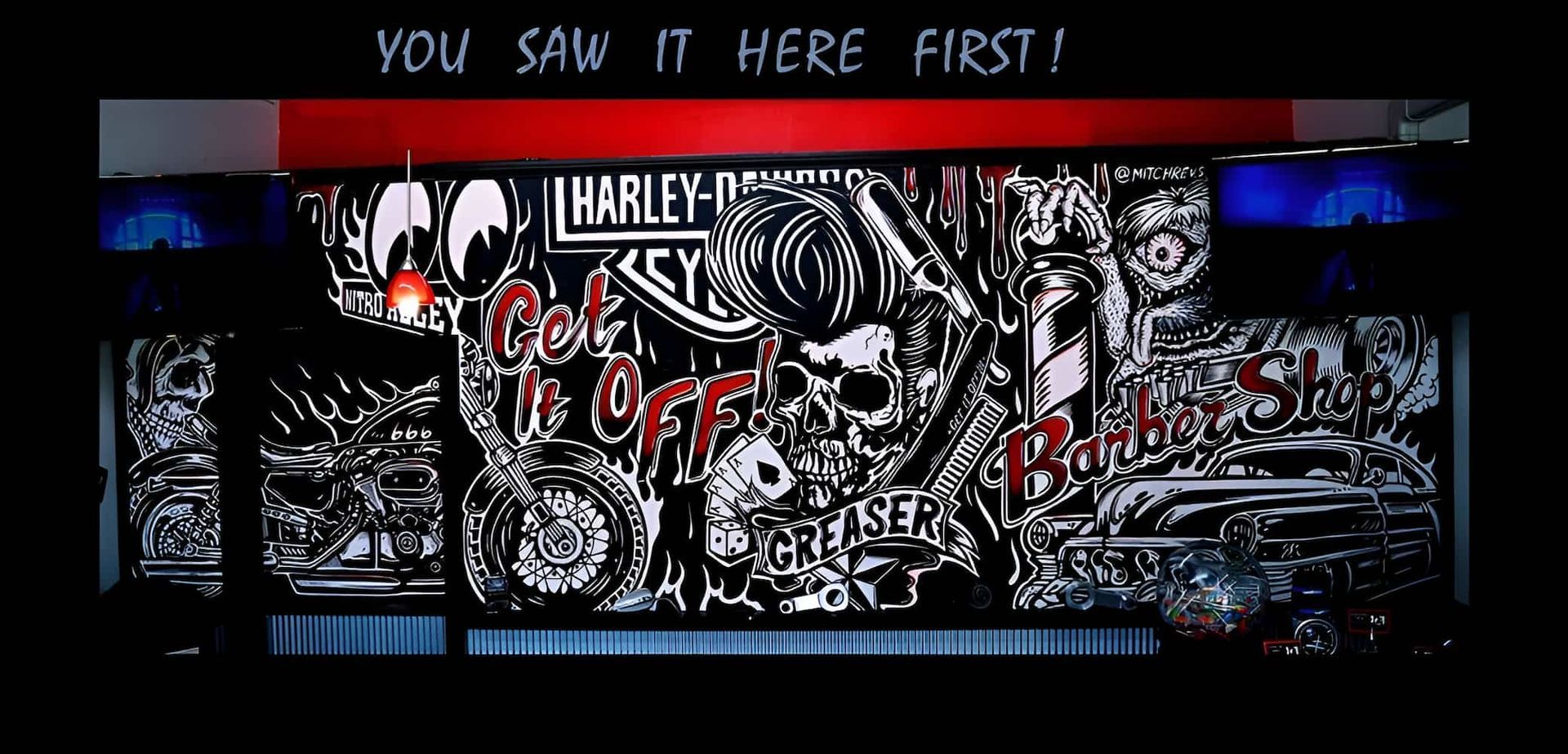 A Get It Off Logo Is On A Black Background — Get It Off Men's Barber Shop In Raymond Terrace, NSW