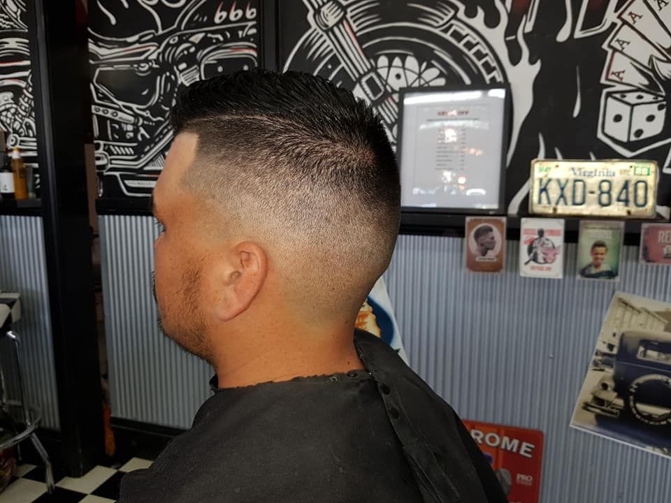 Profile View of A Fresh Skin Fade Haircut in A Barbershop — The Barber Social In Raymond Terrace, NSW