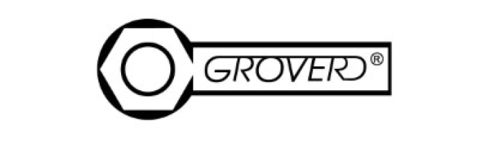 Logo with a hexagonal nut and the word 