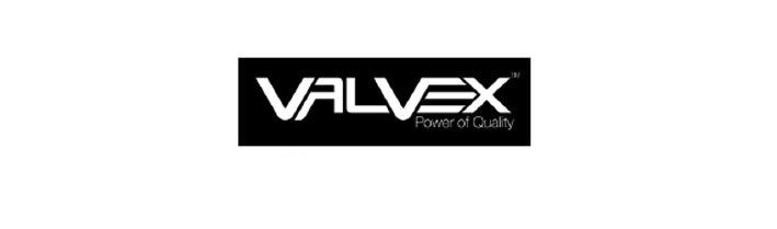 VALVEX logo on a black rectangle. The word 
