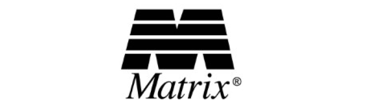 Matrix logo with black stylized 