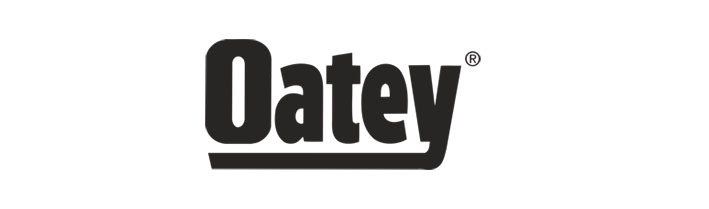 Oatey logo in bold black font with a line underneath. White background.