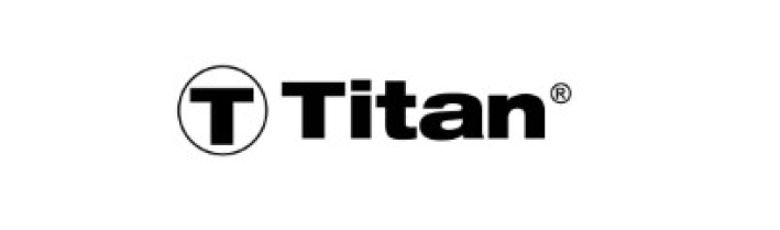 Logo for Titan brand. Features a 