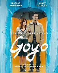 Cartel de la película: Una pareja bajo una sombrilla, titulado 