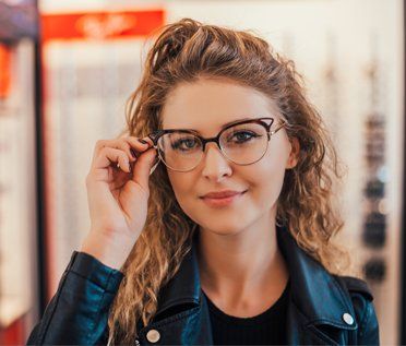 Woman Wearing Eye Glasses — Springdale, AR — Springdale Vision Clinic