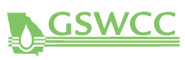 A green and white logo for a company called gswcc