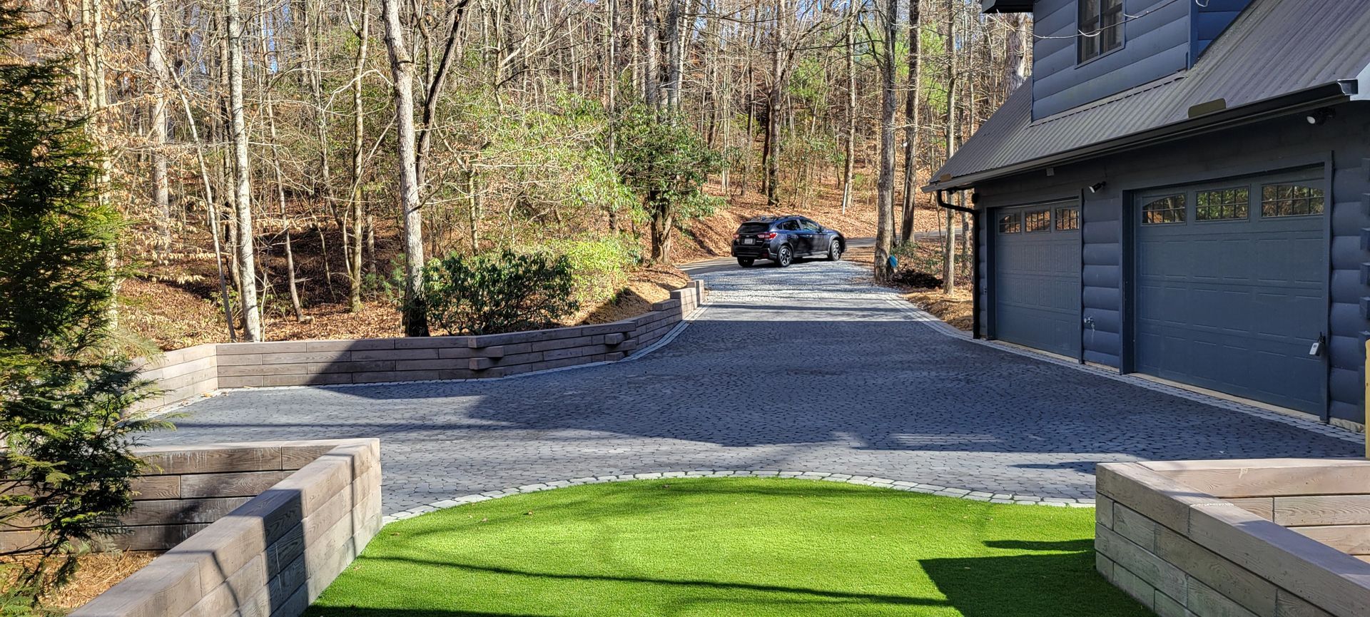 AHA Outdoor Creations patio or retaining wall project in Blue Ridge GA