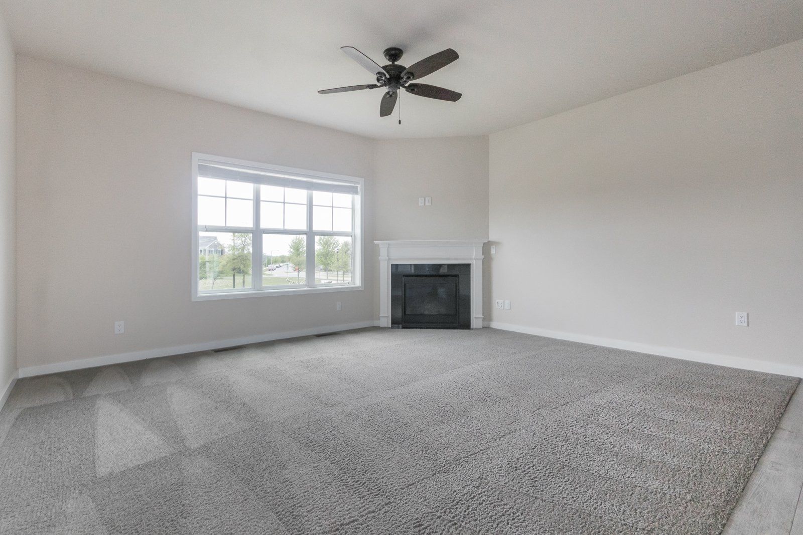 Aspire Homes living room with fireplace