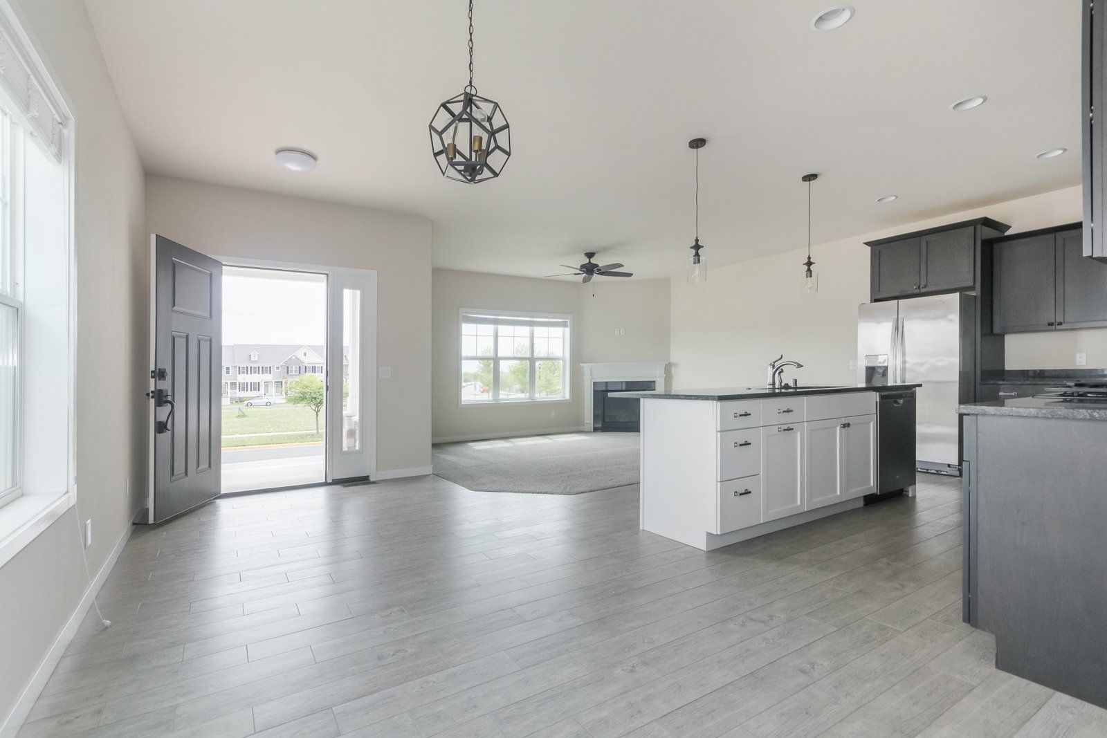 Aspire Homes kitchen and living room 2