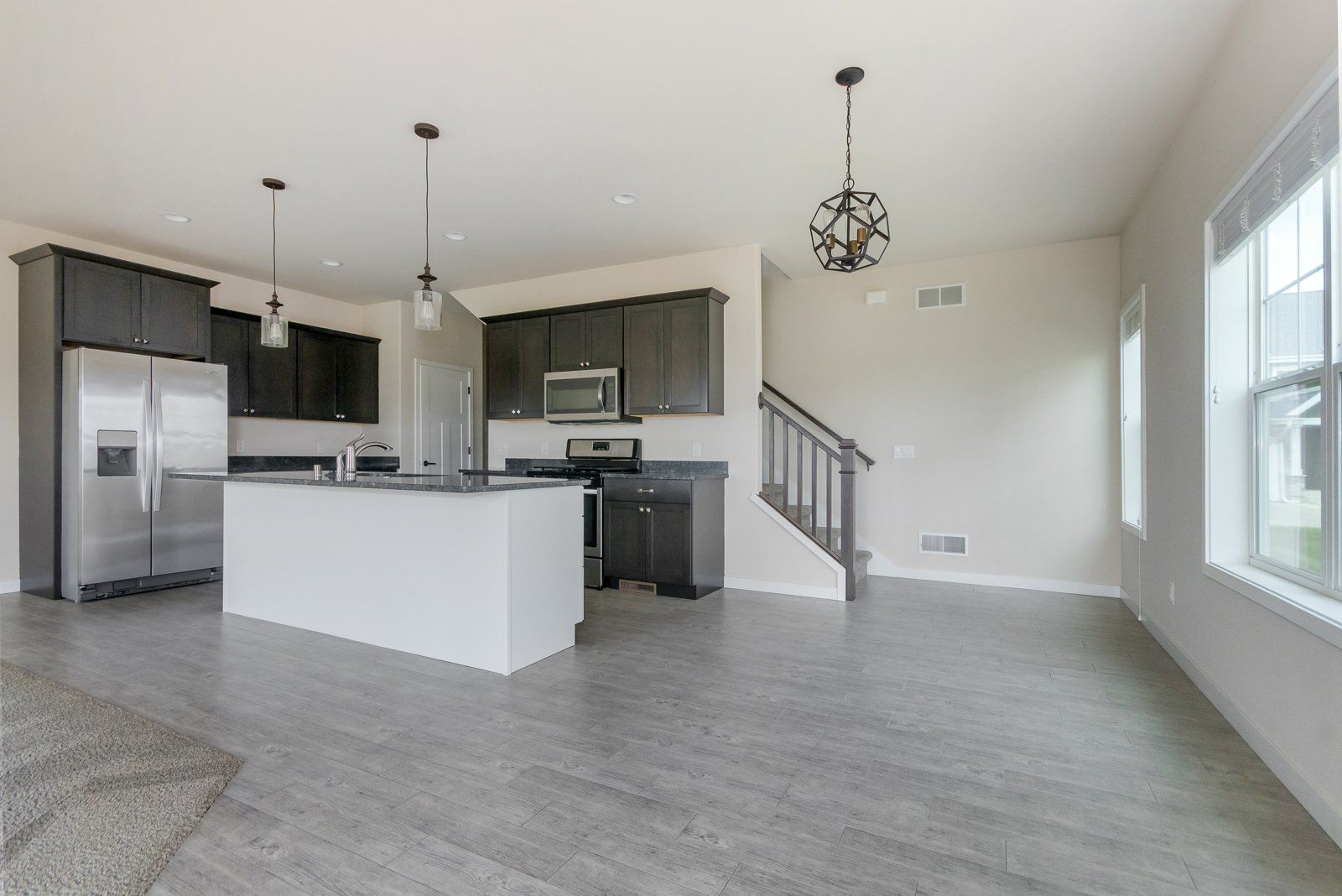 Aspire Homes kitchen and living room