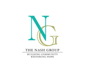 A logo for the nash group building community restoring hope.