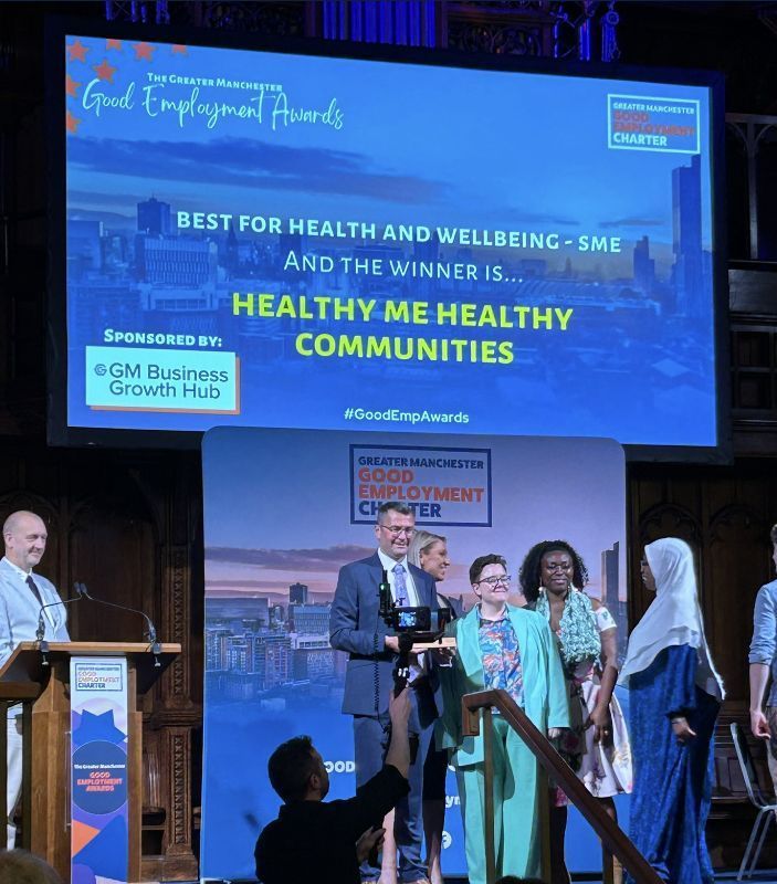 Healthy me healthy communities is the winner of the good employment awards