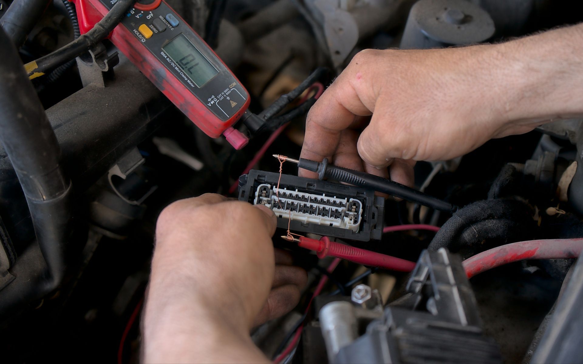 Mechanic working on electrical | Lenon's Auto Care