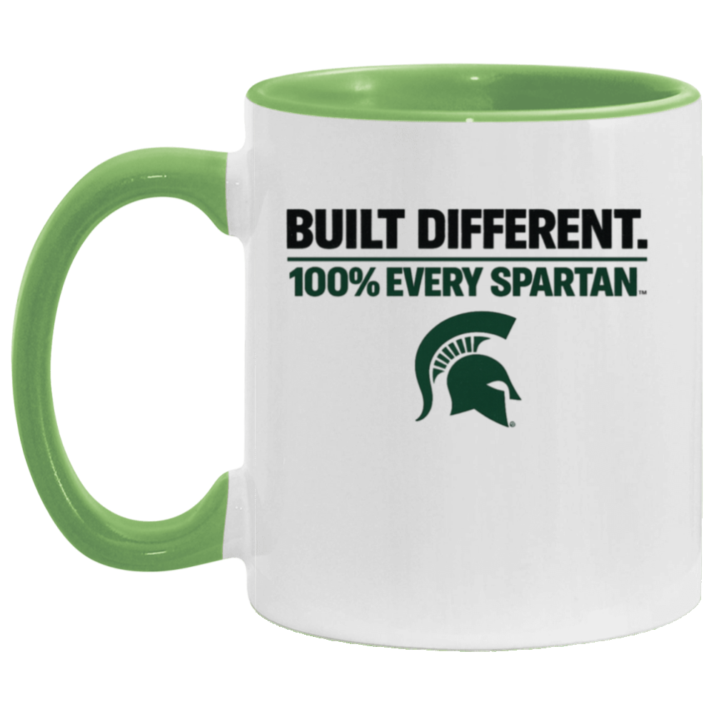 11oz. Accent Mug Built Different Light Green