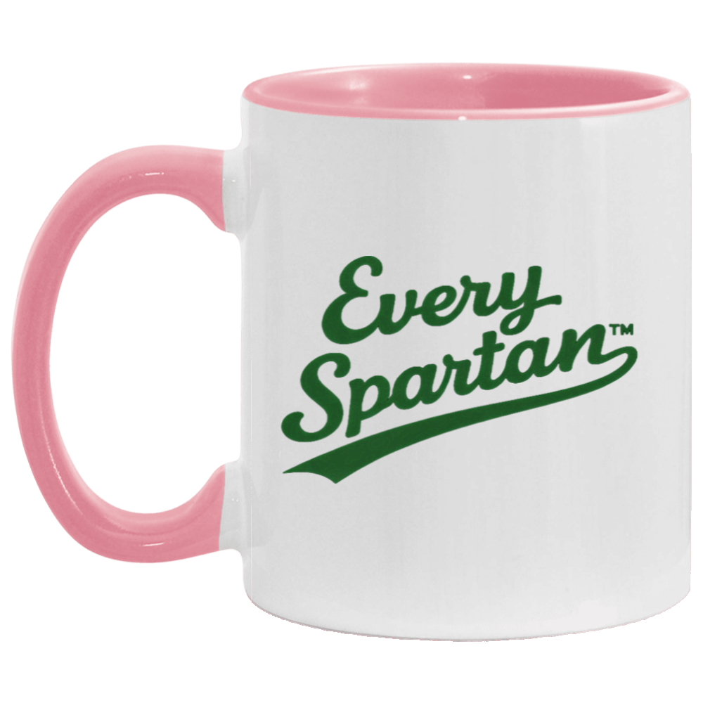 11oz. Accent Mug Script Pink