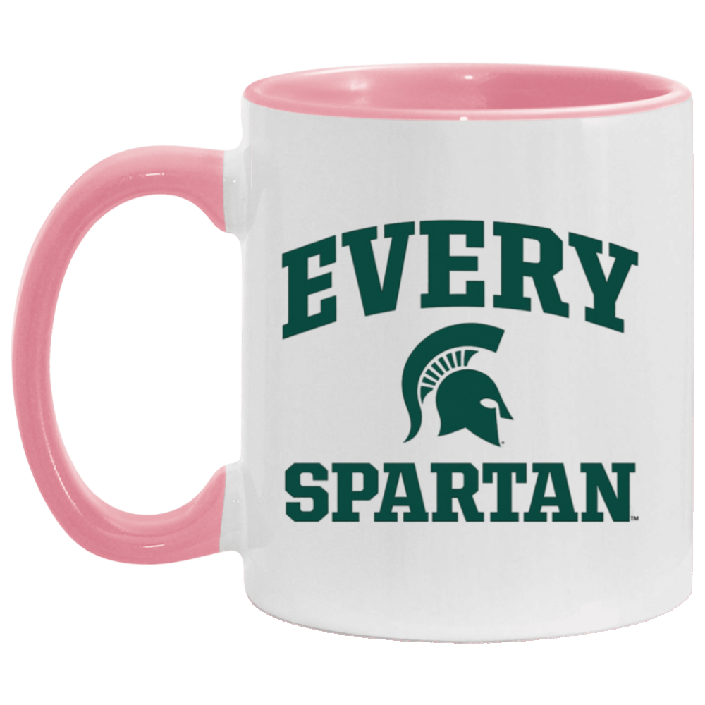11oz. Accent Mug Every Spartan Helmet Pink