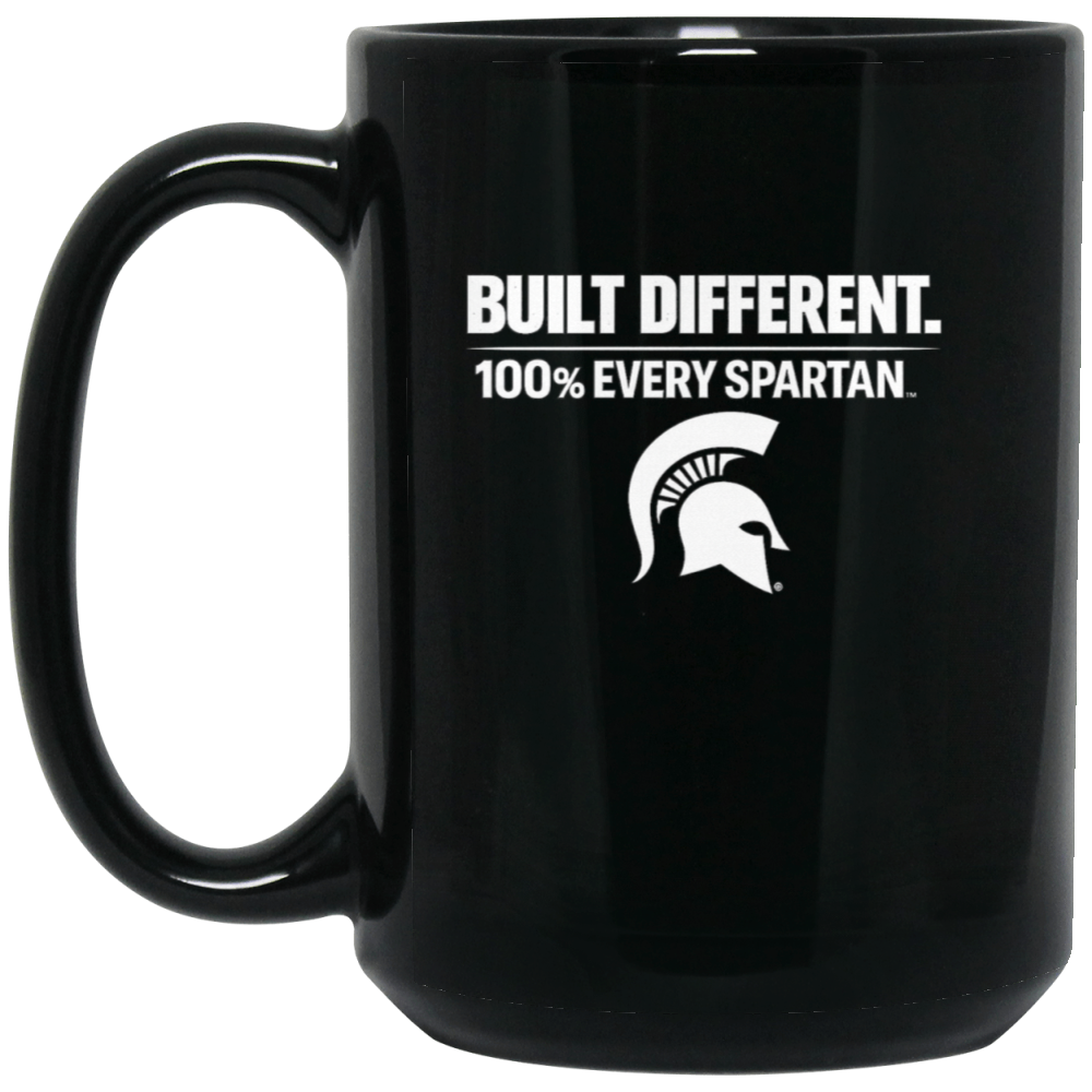 15oz. Black Ceramic Mug Built Different