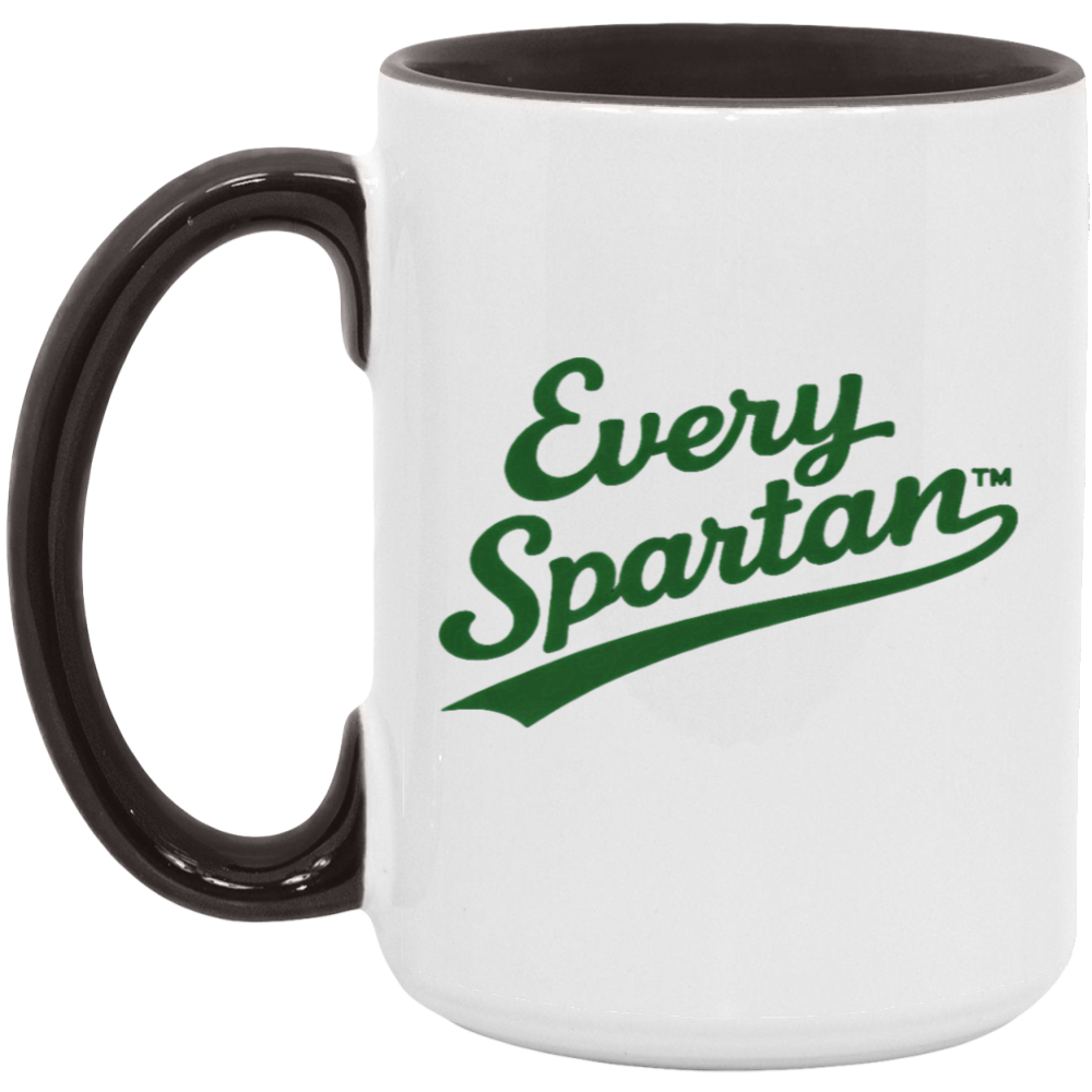 15oz. Accent Mug Script Black