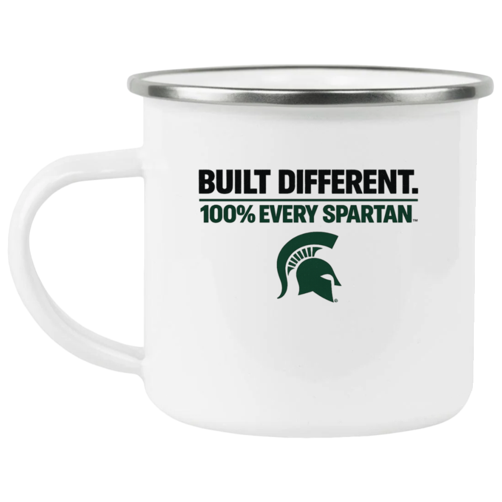 12oz Enamel Camping Mug Built Different