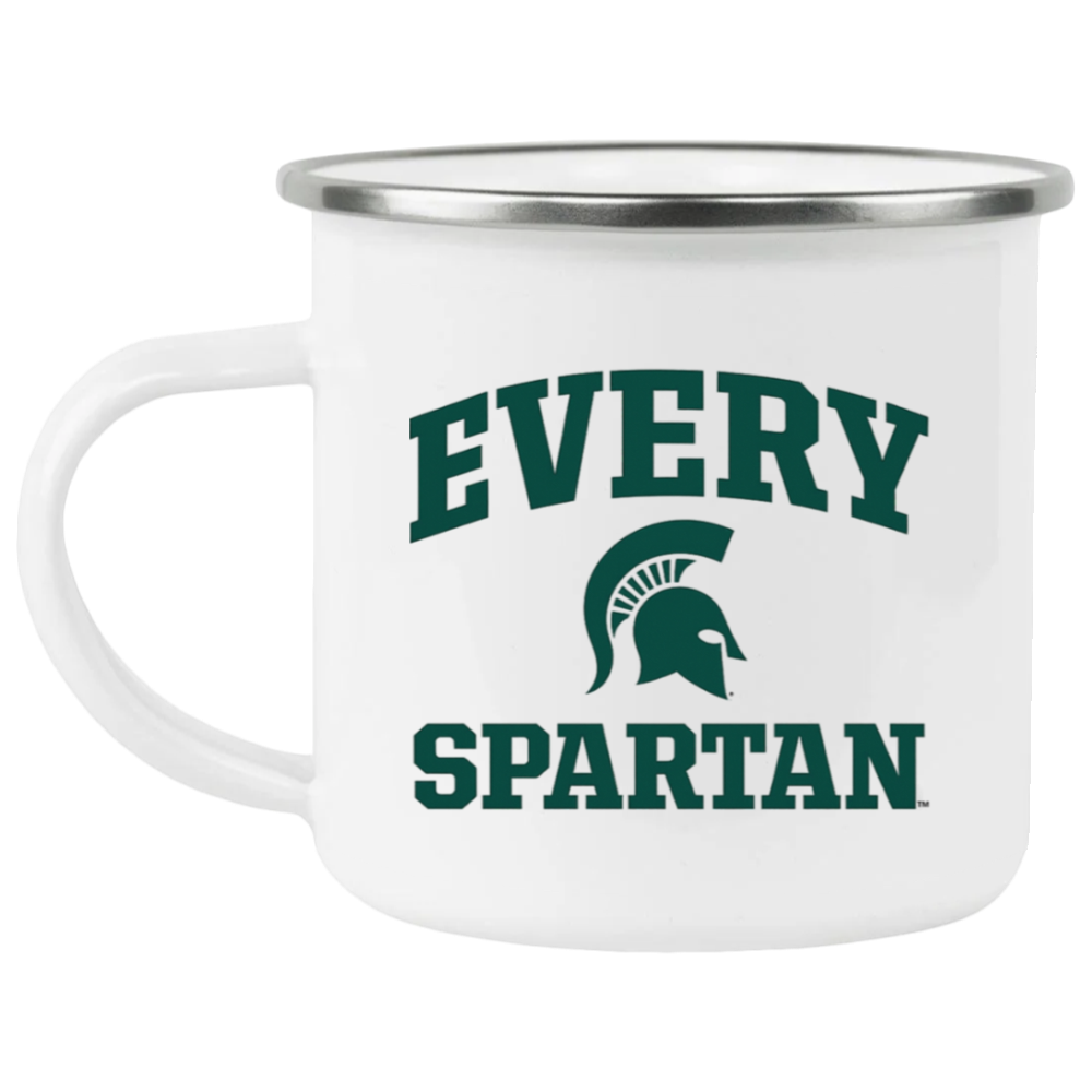 12oz Enamel Camping Mug Every Spartan Helmet