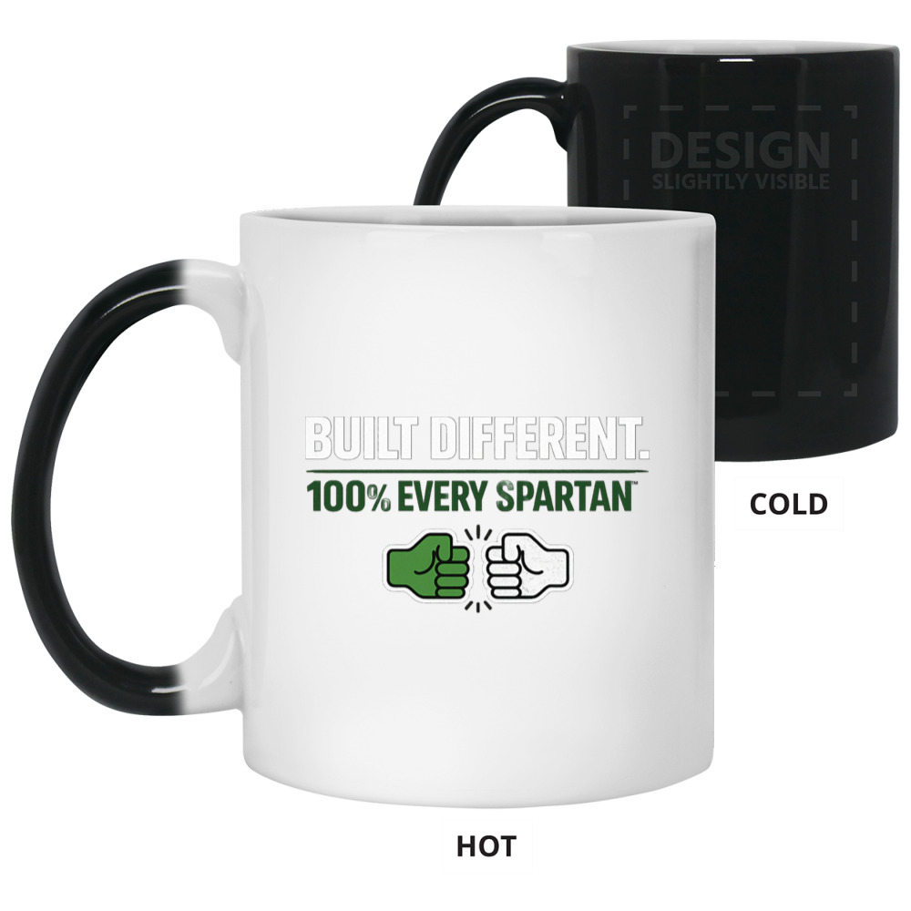 11oz Color Changing Mug Built Different Fists
