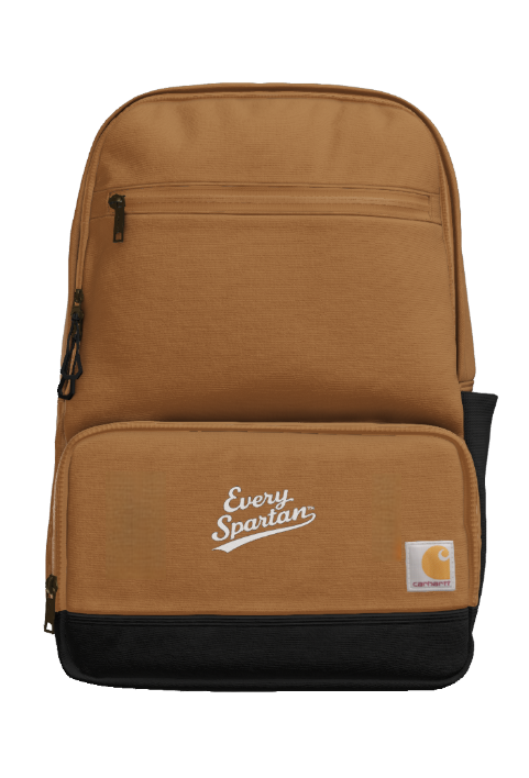 Brown and black Carhartt backpack with 