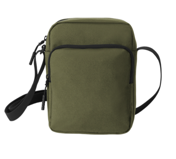 Green crossbody bag with 