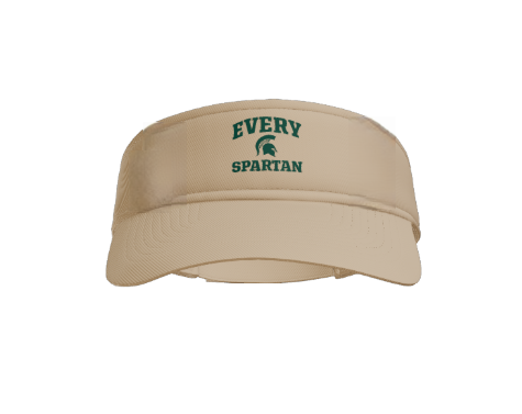 Tan visor with 