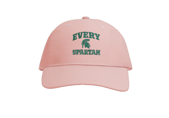 White baseball cap with green 
