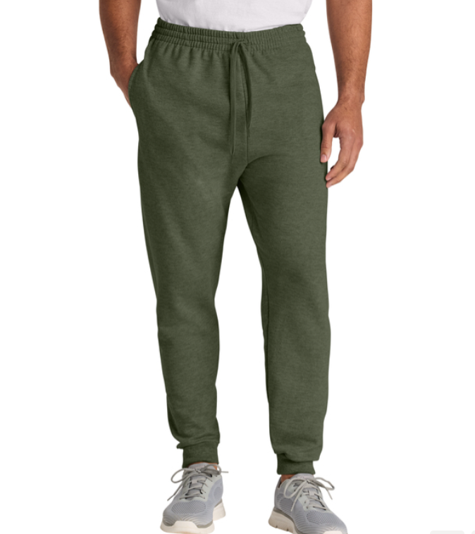 Green sweatpants with white 