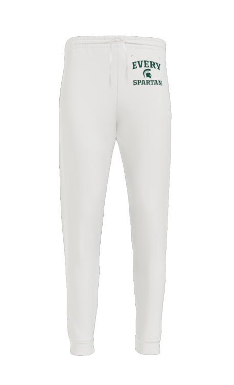 Unisex CVC Ring Spun Pocket Jogger (every spartan helmet) Jerzees Ultimate™ White