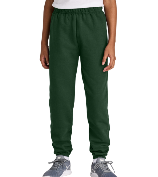 Youth NuBlend® Sweatpant (every spartan helmet) Jerzees® Forest Green