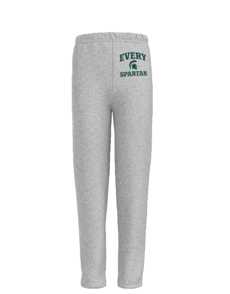 Gray sweatpants with 