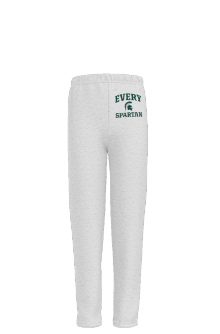 Gray sweatpants with 