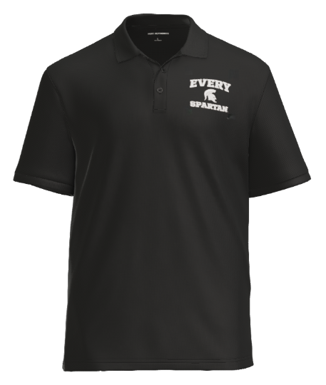 Green polo shirt with 