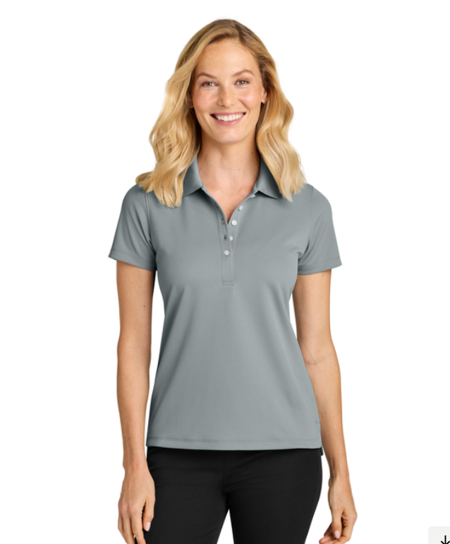 Light gray polo shirt with 
